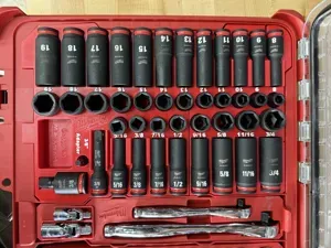 LEFT1U 3/8in 43PC Socket Milwaukee Packout Insert