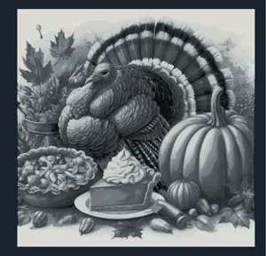 Thanksgiving - Hueforge 4 color filament painting