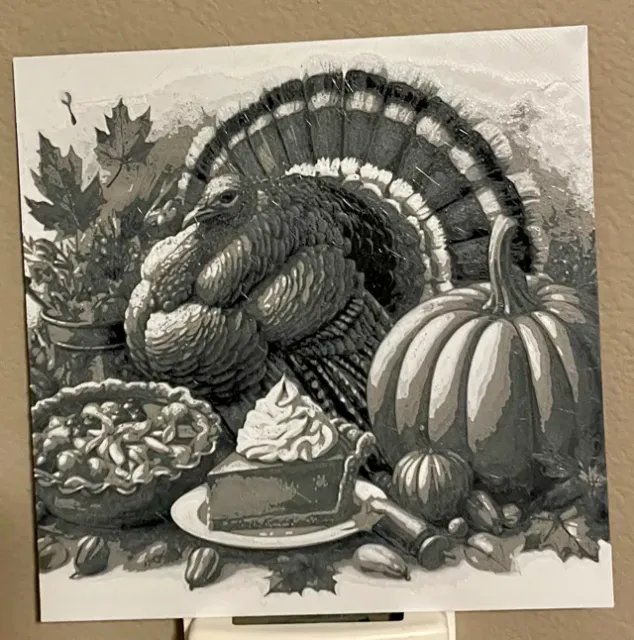 Thanksgiving - Hueforge 4 color filament painting — Фото 2 из 2