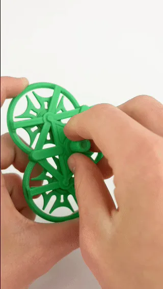 Triple Geneva Mechanism Fidget (Print in Place) — Image 2 of 9