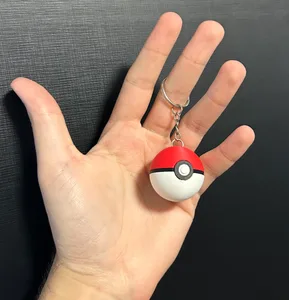 Pokeball Keychain