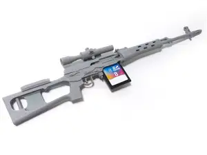 SD Card Holder Mini Dragunov SVD Sniper 1/6 Scale