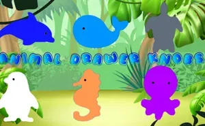 Children's room drawer knobs Animal Shape