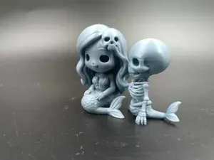Chibi Kawaii Halloween Pack – Skeletal Mermaids