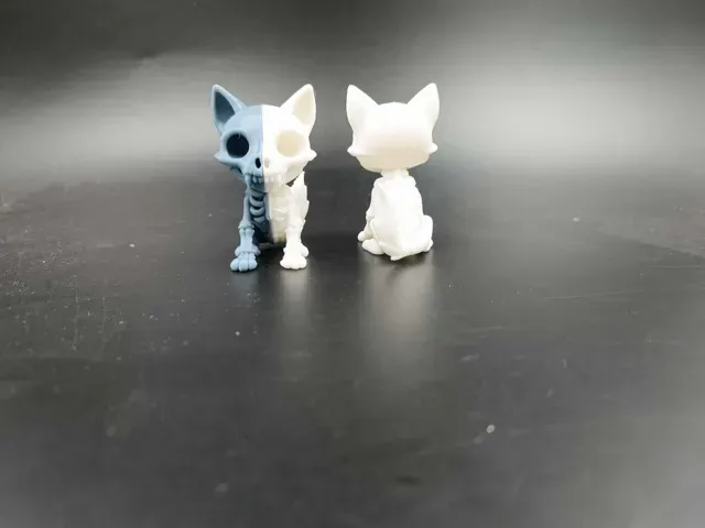 Skeletal Wolf Cute - Kawaii - Toy - Halloween — Фото 5 из 6