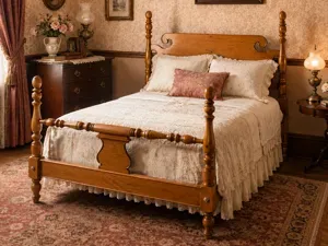 Miniature Cottage Victorian Bed