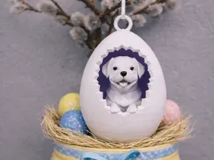 Happy Easter Egg Labrador Retriever Dog To Hang