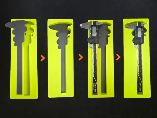 Gridfinity Caliper Organizer for Mitutoyo — Фото 2 из 6