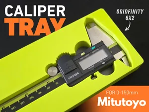 Gridfinity Caliper Organizer for Mitutoyo