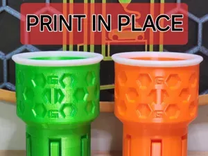 Locking Cup Holder Adapter (Print In Place)