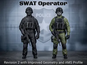 SWAT Operator Tactical Replica Figurine