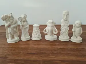 Prehistoric Stone Age Chess Set
