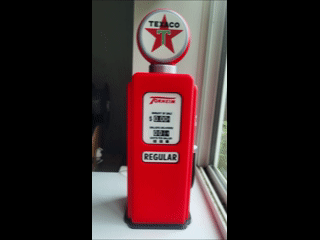 Vintage Gas Pump Lamp