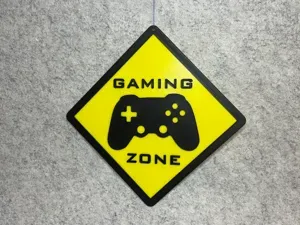 Gaming zone wall hanger decoration