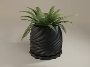 Twist Flow Planter – Stylish Spiral Pot