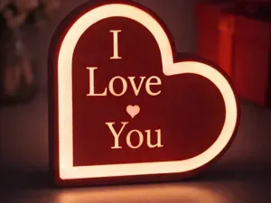 Love valentine's day Light Box Led Lamp lightbox