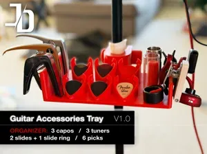 Guitar Accessories Tray - pick holder, capo holder