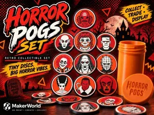 Horror POGs Set 2 | Classic Horror Icons