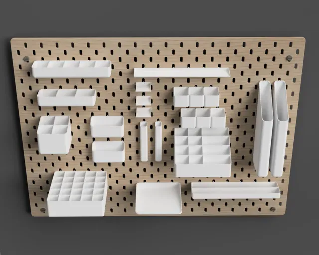 IKEA SKADIS Add-Ons: Parametric Bins and Shelves — Фото 3 из 9