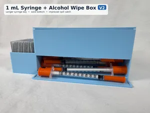 1mL Syringe & Alcohol Wipe Box — V2
