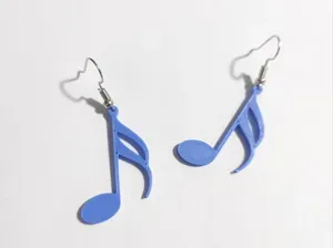 Blue Melody Charm Earrings