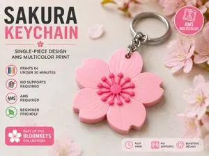 Sakura Blossom Keychain | AMS Multicolor