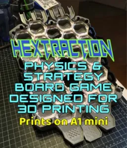 Hextraction Super Board Game - Grid for A1 mini