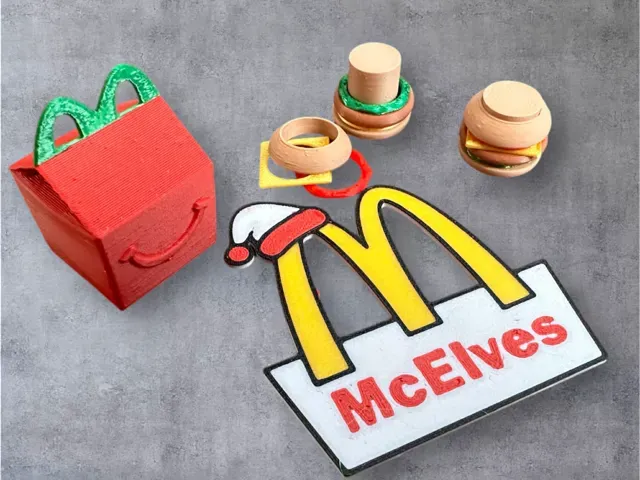 Mc Donald's Elf Prop Toy Food