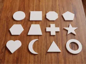 Customizable 2D Shape & Tag Generator