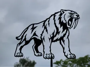 Saber Tooth Tiger 2D Wall Art Decor