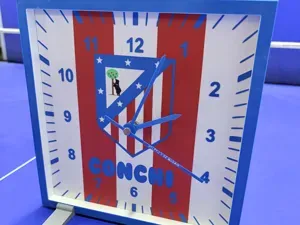 Reloj lampara atletico de madrid