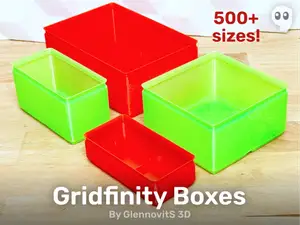 Gridfinity Box (Quick lite, less filament!)