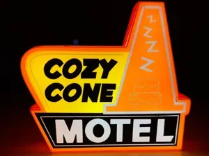 Cozy Cone Motel Lightbox Lamp – For Kids’ Rooms