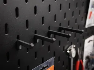 Minimalist hooks for IKEA SKADIS