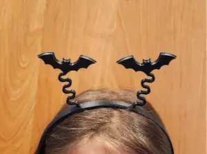 Halloween Hair band - bouncing bats on springs