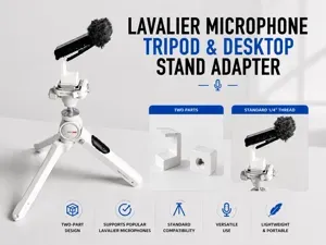 Lavalier Microphone Tripod & Desktop Stand Adapter