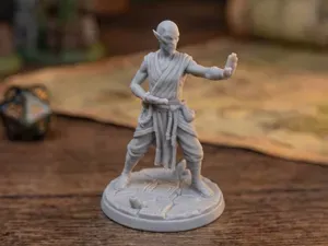 Githzerai Monk - Psionic Martial Artist (32mm)