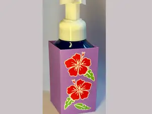 Island Blossom Sleeve for Hand Soap Dispensers