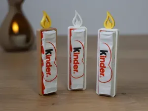 Christmas Candle Holder for Kinder Schokolade