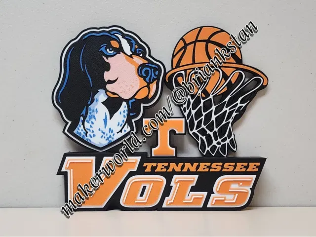 Tennessee Volunteers Basketball Desk Display