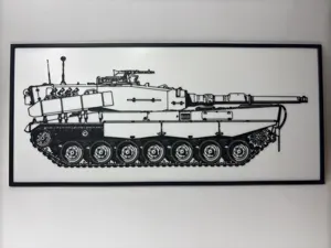 Kampfpanzer Leopard 2 120mm - Blueprint