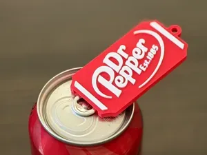 Dr. Pepper Soda Can Tab Opener Keychain