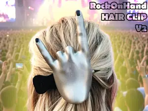 RockOnHand Hair Clip Pin V2 Devil Horns Accessory