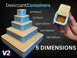 V2 5-Size Desiccant Containers