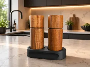 Salt & Pepper Grinder Stand Organizer. 1+2+3 comp.