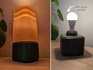 Lampe mit Korbstruktur (E14 IKEA Strala & E27)