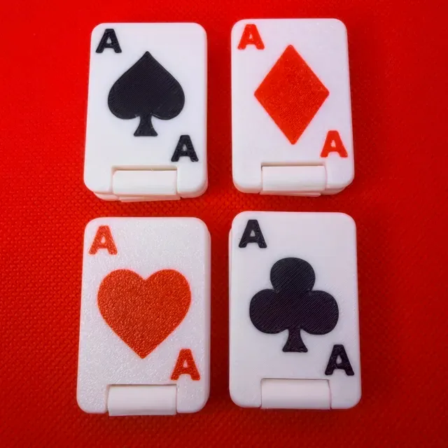 Aces Cards Slider + Flip Fidget (Print in Place) — Image 10 of 12