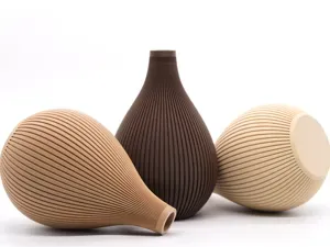 Solstice Vase — Ribbed Teardrop Bud Vase