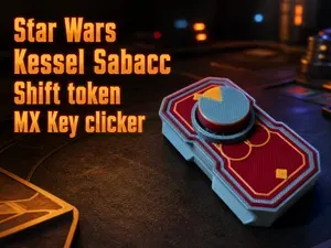Kessel Sabacc Shift Token MX Switch Fidget Clicker