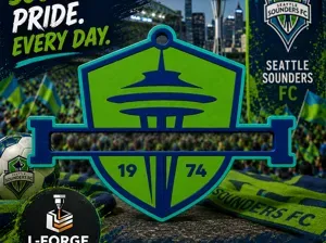 Seattle Sounders Hair Tie Holder Keychain